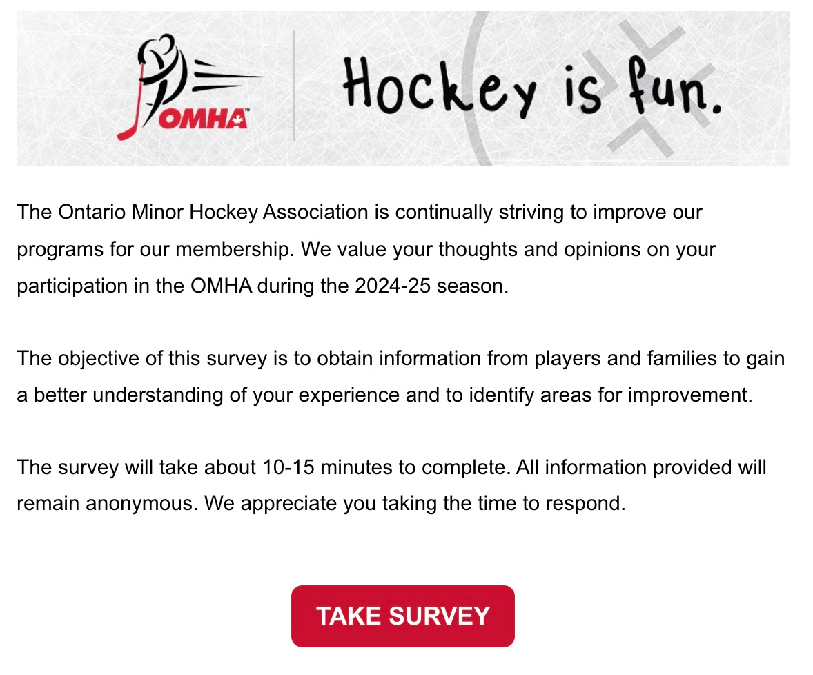 OMHA Player Survey